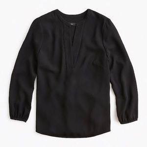 *NEW* J. crew black 3/4 length sleeve blouse